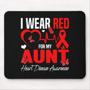 Ich trage Rot für das Bewusstsein meiner Tante für Mousepad