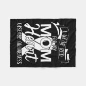 Ich trage Rot für meine Mama Herzerkrankung Bewuss Fleecedecke (Vorderseite (Horizontal))