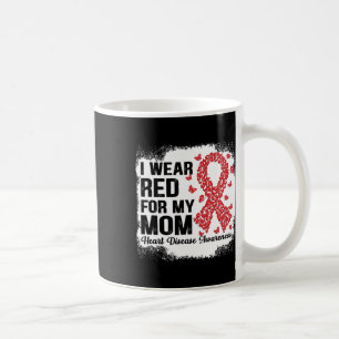 Ich trage Rot für meine Mama Herzerkrankung Bewuss Kaffeetasse
