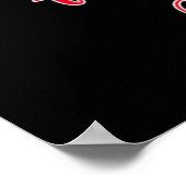 Ich trage Rot für meine Mama Poster (Ecke)