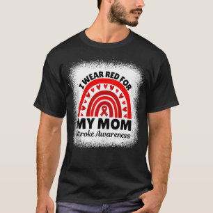 Ich trage Rot für meine Mama Stroke Awareness Mont T-Shirt