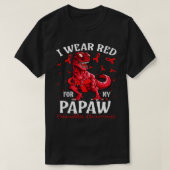 Ich trage Rot für meine PAPAW Vasculitis Awareness T-Shirt (Design vorne)