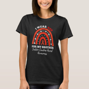 Ich trage Rot für meine plötzliche kardiale Verhaf T-Shirt