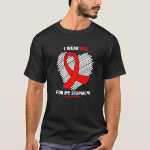 Ich trage Rot für meine Stepmutter Hämophilie Bewu T-Shirt