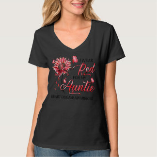 Ich trage Rot für meine Tante, die an der roten Sc T-Shirt