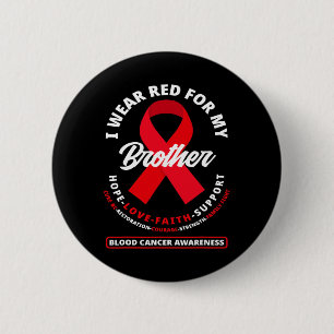 Ich trage Rot für meinen Bruder zur Aufklärung übe Button