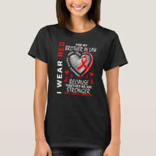 Ich trage Rot für meinen Juristen Herzerkrankung A T-Shirt