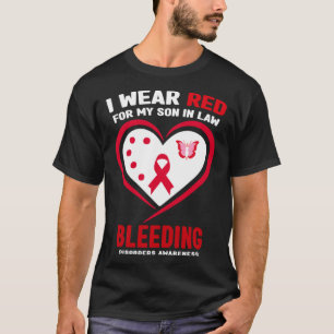 Ich trage Rot für meinen Sohn im Gesetz Blutungsst T-Shirt