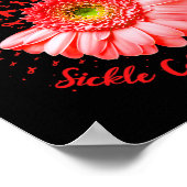 Ich trage Rot für Sichelzellenbewusstsein, Kämpfer Poster (Ecke)