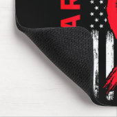 Ich trage Rot, ich bin ein Überlebender, Herzkrank Mousepad (Ecke)