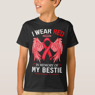 Ich trage Rot in Erinnerung an den Blutkrebs meine T-Shirt