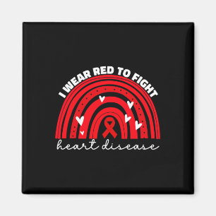 Ich trage Rot, um Herzerkrankungen zu bekämpfen Magnet