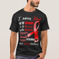 Ich trage Rot wegen HIV Aids-Bewusstsein
