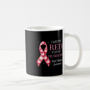 Ich trage Rot wegen meiner Herzkrankheit Kaffeetasse