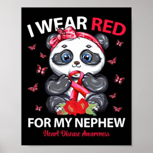 Ich trage Rot wegen meiner nephärischen Herzkrankh Poster