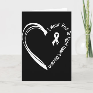 Ich trage Rot zum Kampf gegen den Herzkrankheit-Be Karte