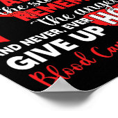 Ich trage rote Unterstützung für die Kämpfer gegen Poster (Ecke)