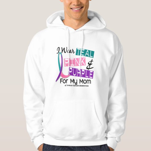 Ich trage Schilddrüse-Band für meine Mama 37 Hoodie (Vorderseite)
