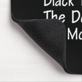 Ich trage Schwarz, um den Tod der Motivation zu tr Mousepad (Ecke)