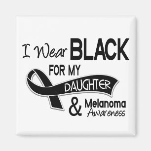 Ich trage Schwarzes für mein Melanomen der Magnet