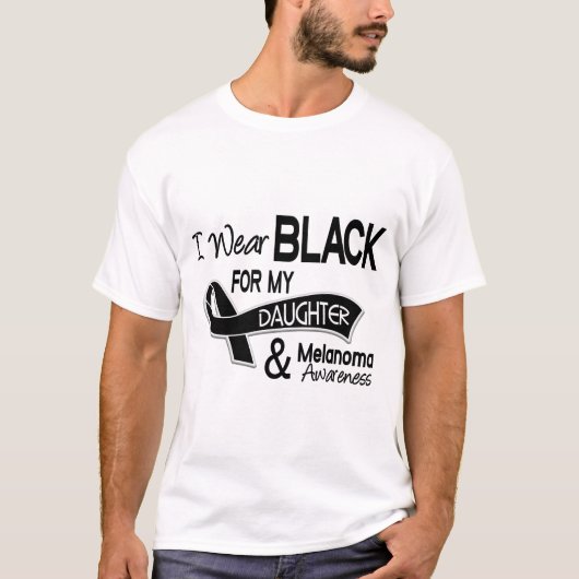 Ich trage Schwarzes für mein Melanomen der T-Shirt (Vorderseite)