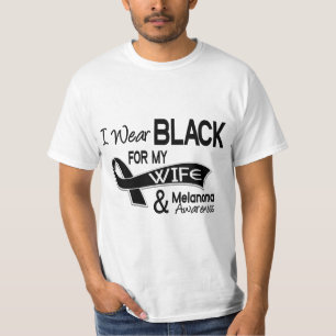 Ich trage Schwarzes für mein Melanomen der T-Shirt