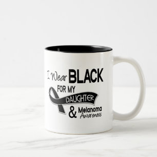 Ich trage Schwarzes für mein Melanomen der Zweifarbige Tasse