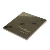 Ich trage Sie Sand-Abdrücke Fliese (Seite)