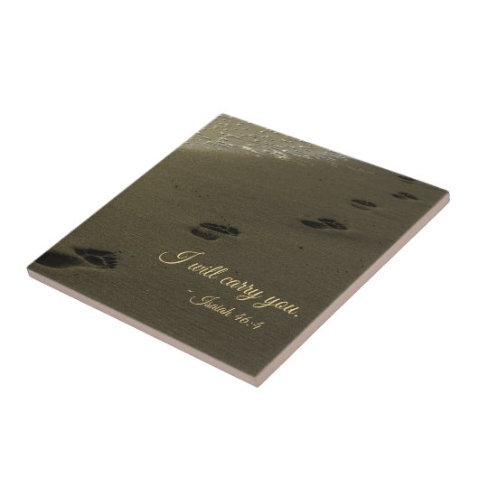 Ich trage Sie Sand-Abdrücke Fliese (Seite)