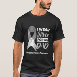 Ich trage Silber für die Parkinson-Wahrnehmung mei T-Shirt