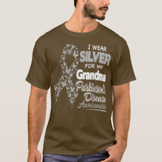 Ich trage Silber für meine Oma Parkinson Krankheit T-Shirt