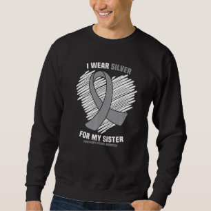 Ich trage Silber für meine Schwester Parkinson's D Sweatshirt
