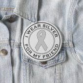 Ich trage Silber für meinen Freund Button (Beispiel)