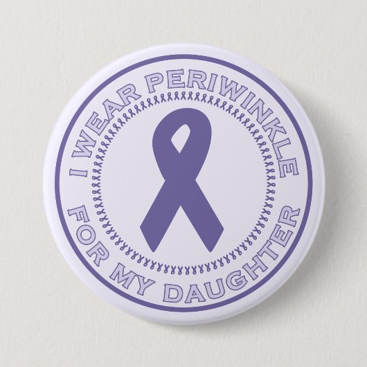 Ich trage Singrün für meine Tochter Button (Vorderseite)