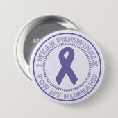 Ich trage Singrün für meinen Ehemann Button (Vorne & Hinten)