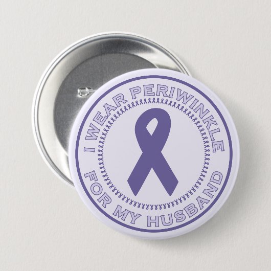 Ich trage Singrün für meinen Ehemann Button (Vorne & Hinten)