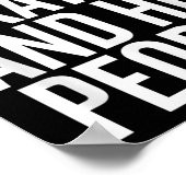 Ich trage Skate und traf Leute lustig Zitat Poster (Ecke)