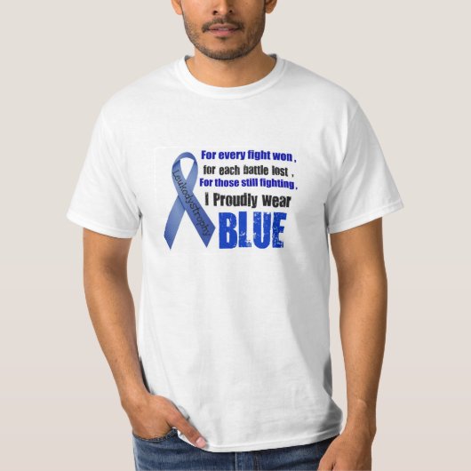 Ich trage stolz Blau T-Shirt (Vorderseite)