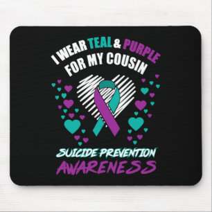 Ich trage TealandPurple für meinen Cousin Suizidpr Mousepad