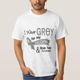 Ich trage Tochter-Hirntumor des Grau-42 T-Shirt