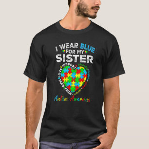 Ich trage tolle blaue Autismusaufklärung für meine T-Shirt