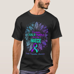 Ich trage Türkis &amp; Lila für die Selbstmordpräv T-Shirt