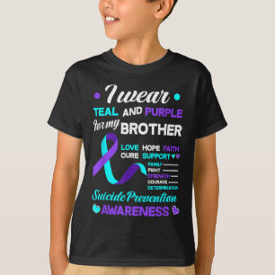 Ich trage Türkis & Lila für die Selbstmordpräv T-Shirt