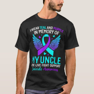 Ich trage Türkis und Lila für die Selbstmordpräven T-Shirt