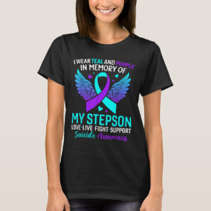 Ich trage Türkis und Lila für die Selbstmordpräven T-Shirt