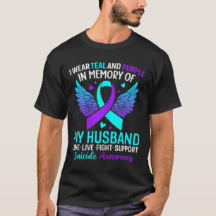 Ich trage Türkis und Lila für die Suizidprävention T-Shirt
