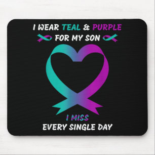 Ich trage Türkis und Lila für meinen Sohn, ich ver Mousepad