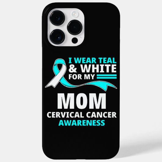 Ich trage Türkis und Weiß meine Mutter Gebärmutter Case-Mate iPhone Hülle (Rückseite)