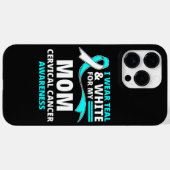 Ich trage Türkis und Weiß meine Mutter Gebärmutter Case-Mate iPhone Hülle (Rückseite (Horizontal))