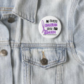 Ich trage Veilchen für meinen Morbus Hodgkin des Button (Beispiel)